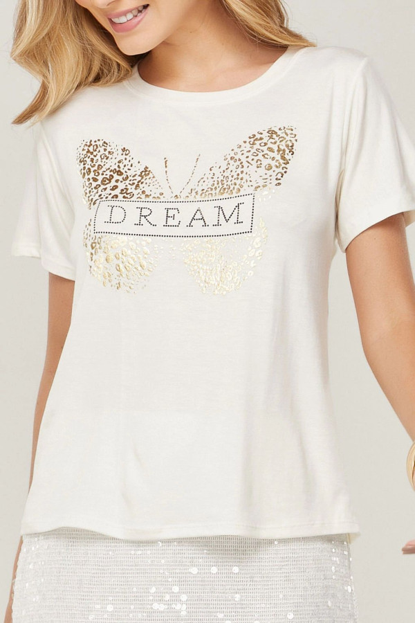 T-shirt Viscolaycra metalizada   - 7913