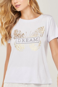 T-shirt Viscolaycra metalizada   - 7913