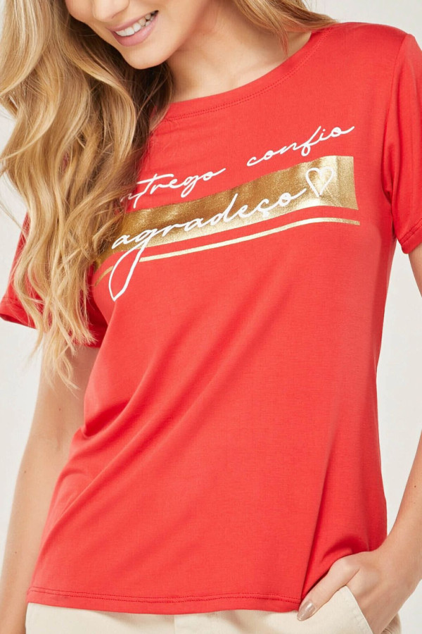 T-shirt Viscolaycra metalizada   - 7922