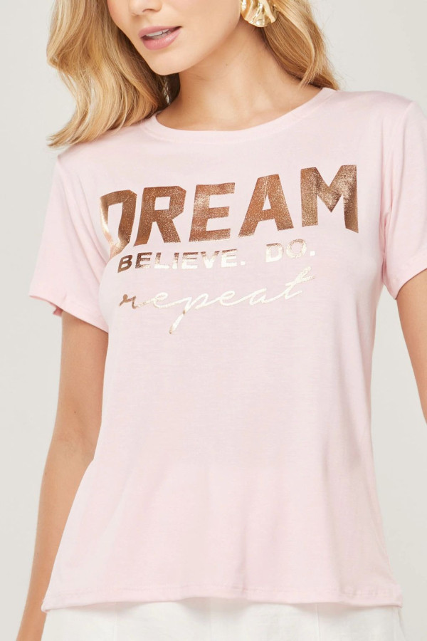T-shirt Viscolaycra metalizada   - 7942