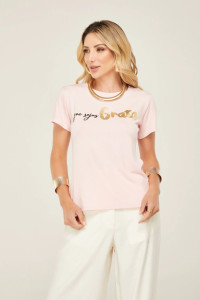 T-shirt Viscolaycra metalizada   - 7946