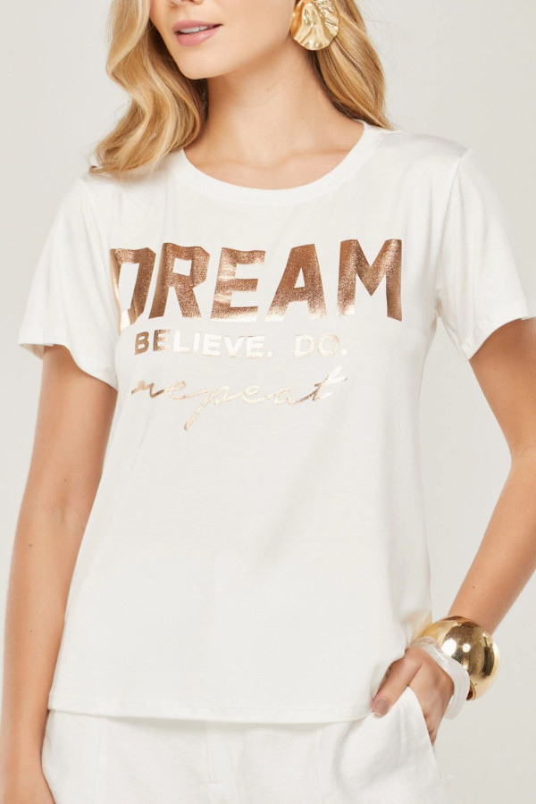 T-shirt Viscolaycra metalizada   - 7951